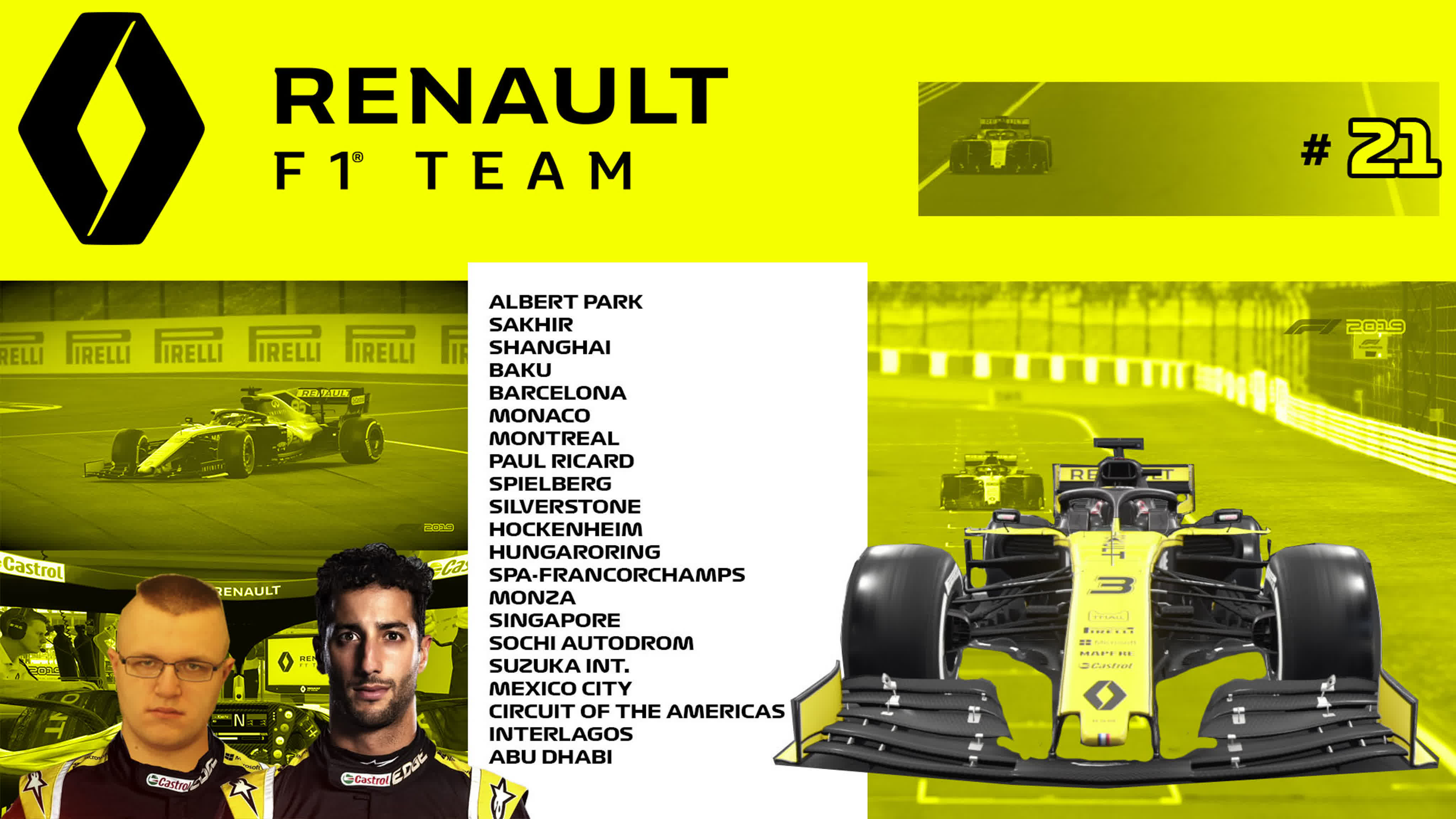 F1 2019 (PS4) Renault F1 Team Career Mode