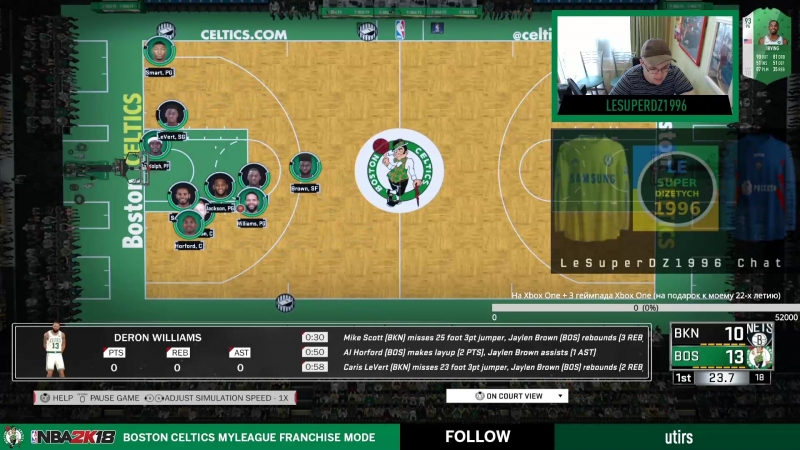 NBA 2K18 (PS4) Boston Celtics MyLeague Franchise Mode