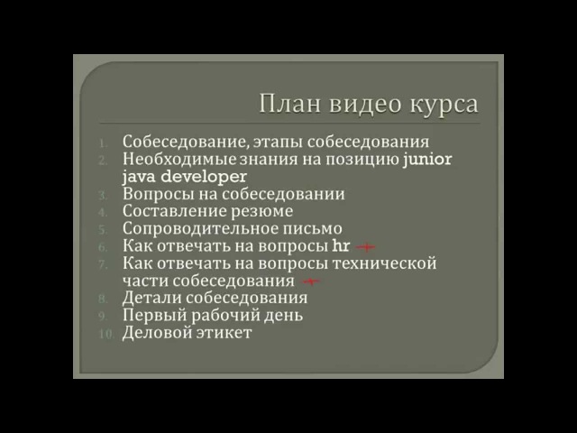 Собеседование на работу