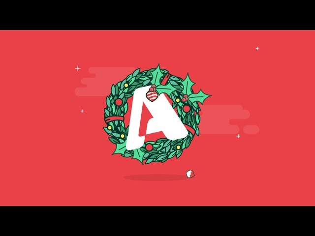 Новогодняя моушн графика