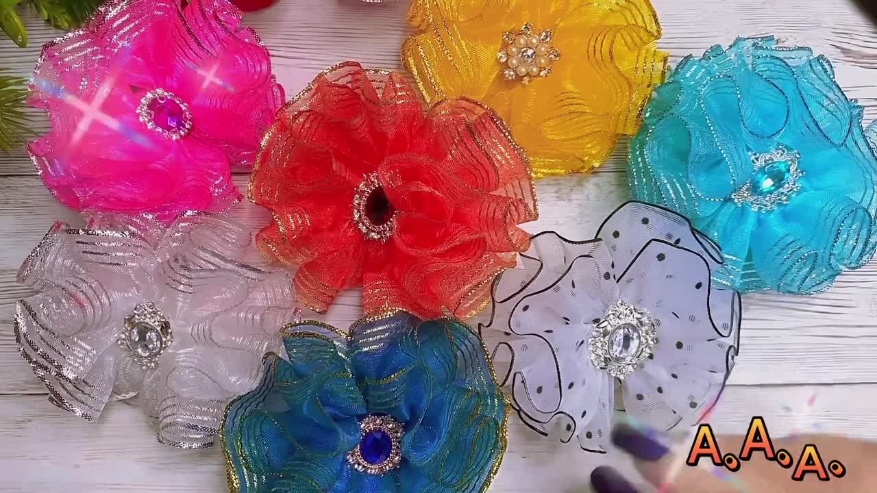 канзаши из органзы