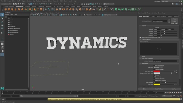 Maya 2018 - MASH Dynamics