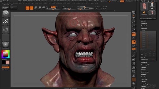 Уроки по ZBrush 4R7 (Сергей Аникин)
