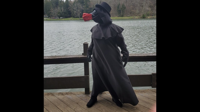 Covid 19 Plague Doctor Goes Fishing