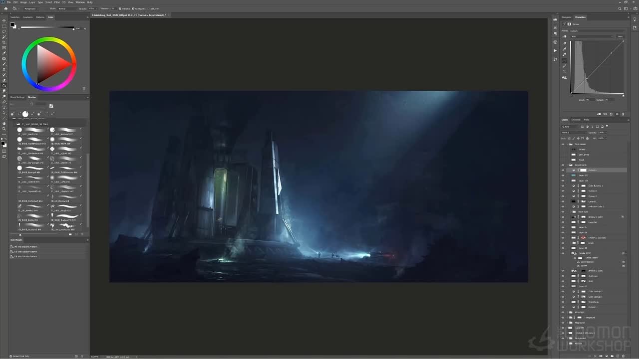 Gnomon – Creating Sci-Fi Keyframe Concept Art (2022) with Sebastien Hue