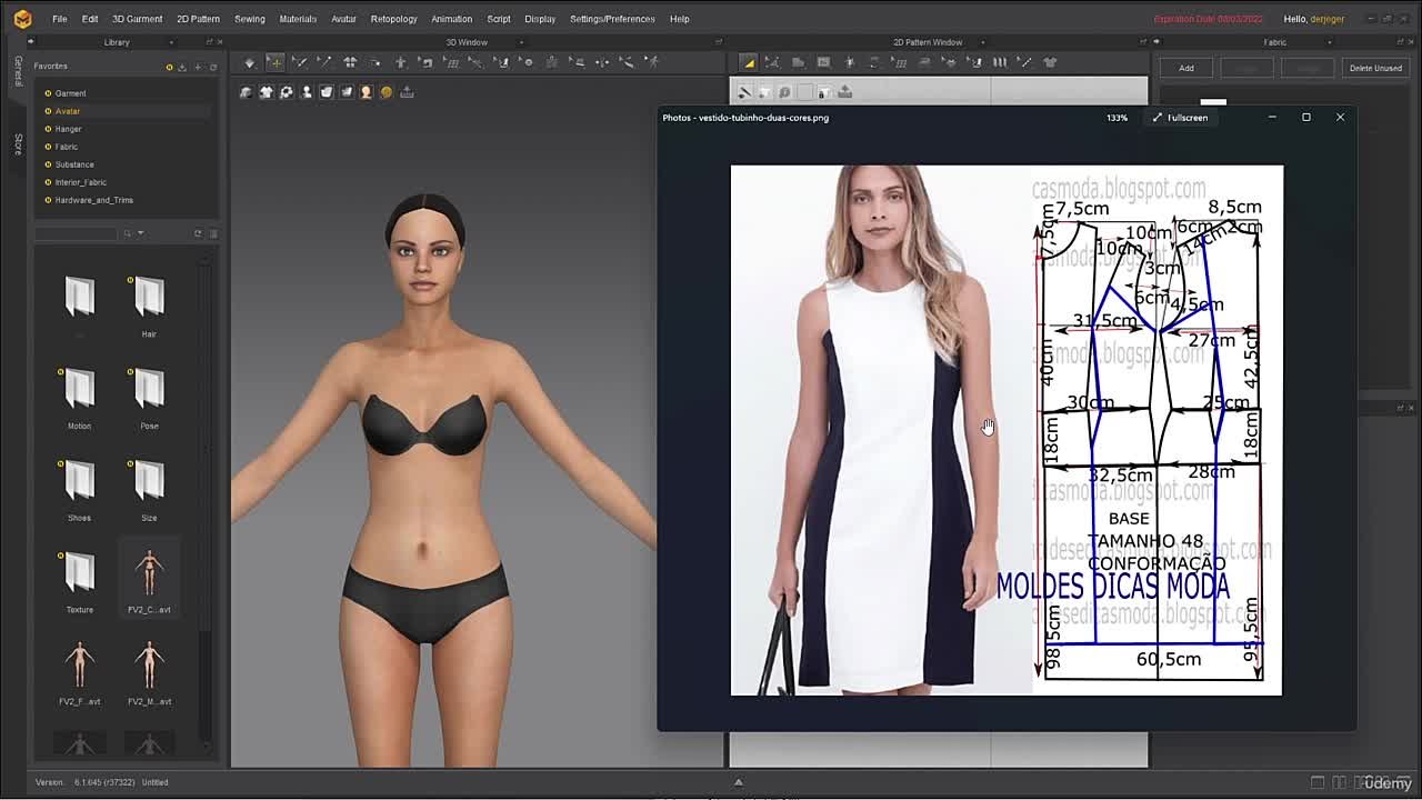 4 . Udemy Complete Guide to Marvelous Designer 11 , Dresses