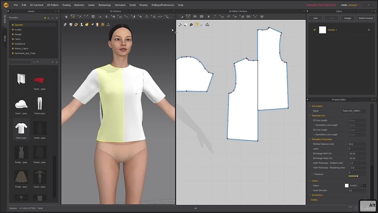 2 . Udemy Complete Guide to Marvelous Designer 11 ,  School Uniform