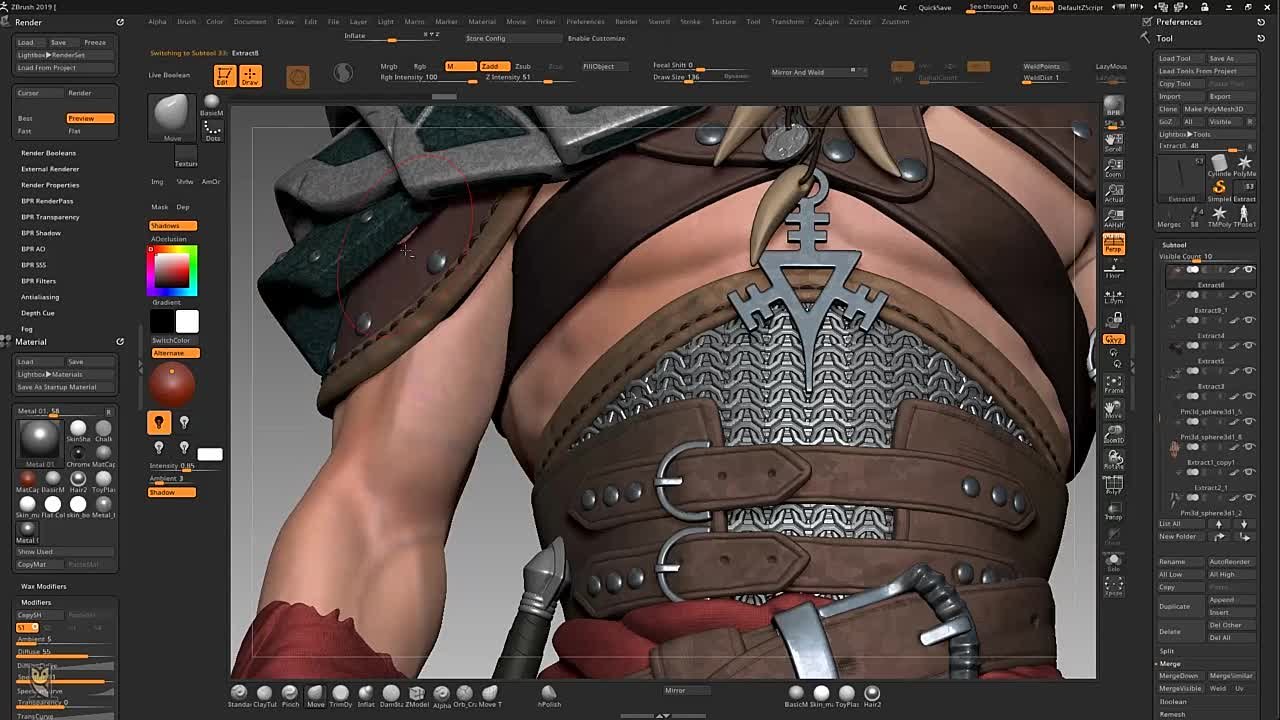 10 Udemy - Male Character Creation in Zbrush , Male Character Creation in Zbrush , Making the render