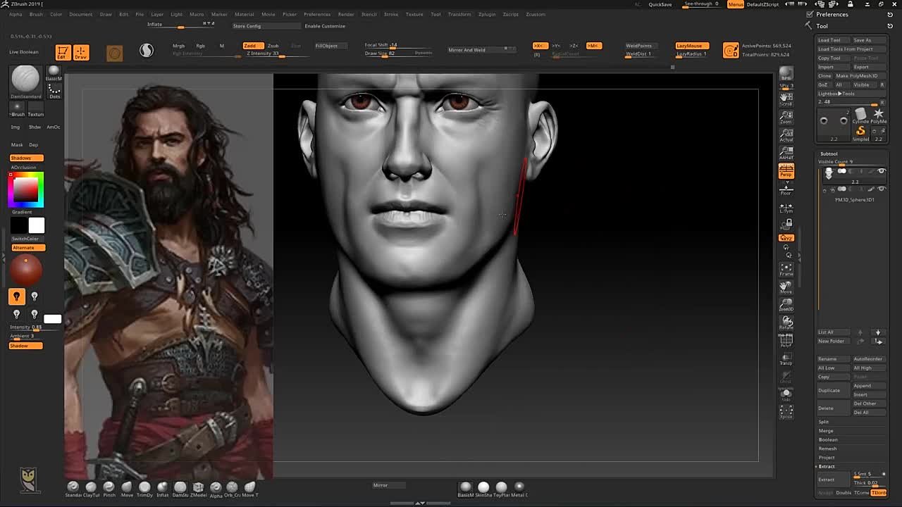 2 Udemy - Male Character Creation in Zbrush , Male Character Creation in Zbrush , Creating the anatomy