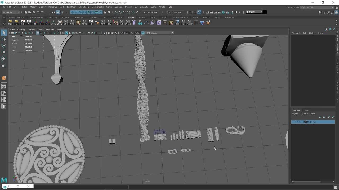 6 CGMA - Character Creation for Film-Cinematic , Week6