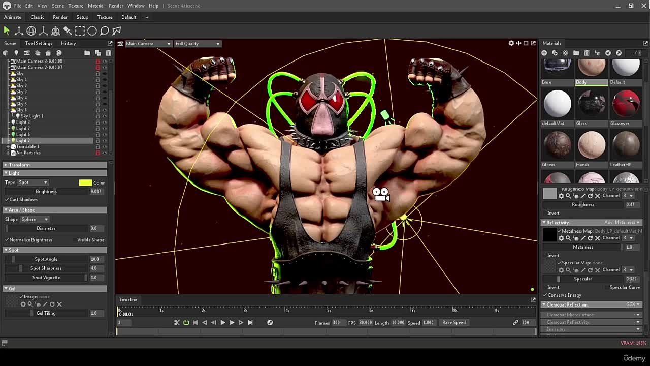 3 Udemy - Zbrush 3ds Max Substance 3d Painter Bane Creation Course , 3. Rendering in 3ds Max and Marmoset Toolbeg 4