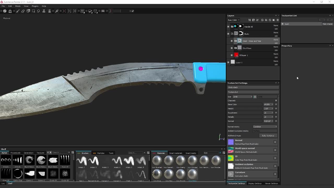 Blade Tutorial - Extended Edition - Substance Painter 2 - PBR Texturing